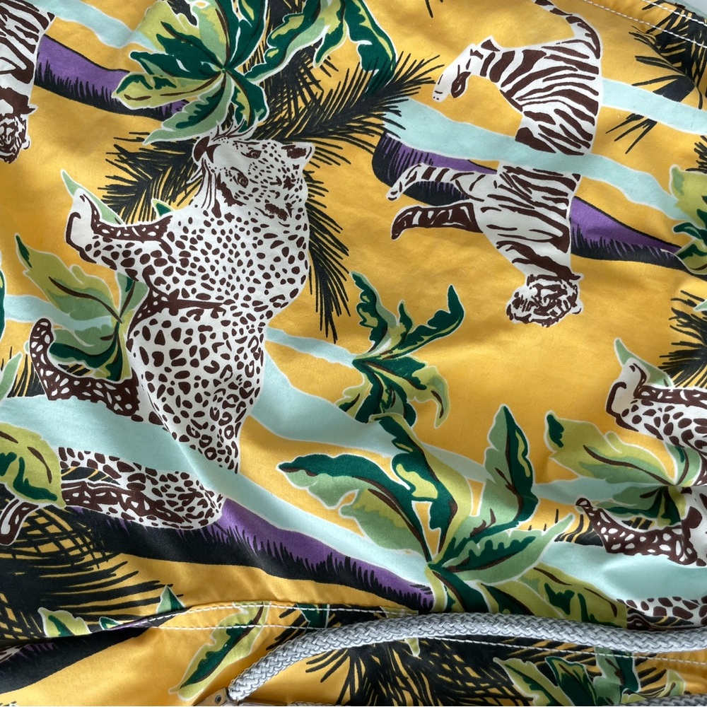 Vilebrequin Yellow Jungle Print Swim Shorts - Picture 4 of 5